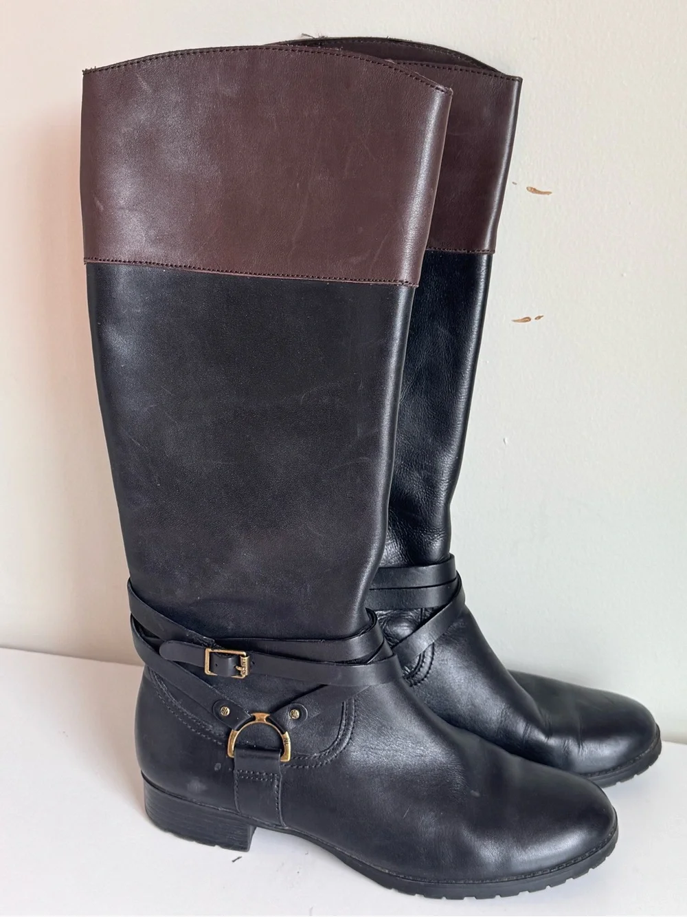 Lauren Ralph Lauren Women’s 8 Savion 16” Riding Leather Boots Classic Equestrian